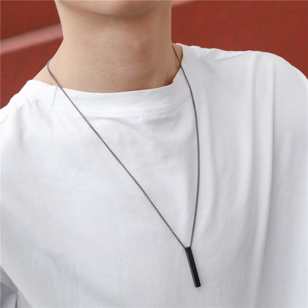 Mxbeauty Kalung Rantai Bentuk Persegi Panjang Bahan Stainless steel Warna Emas