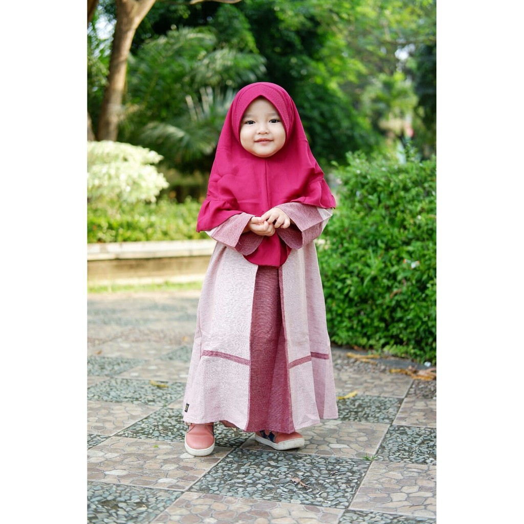 Gamis Faiha 4 Warna by AHZA /gamis anak/baju anak/dress anak/fashion muslim anak/gamis katun anak