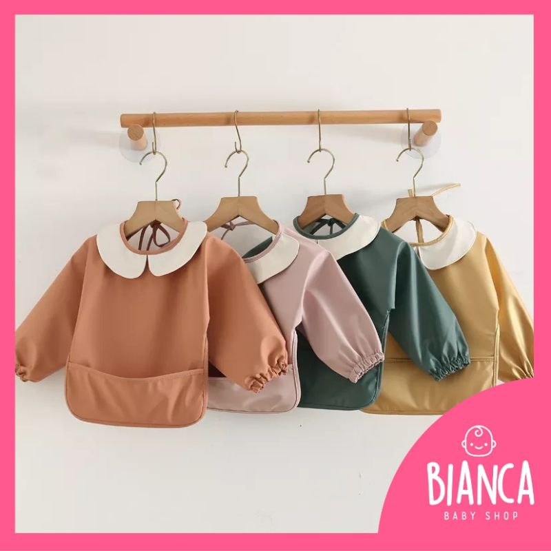 BIANCA - Bibs Anak Lengan Panjang PREMIUM DENMARK RIBBON