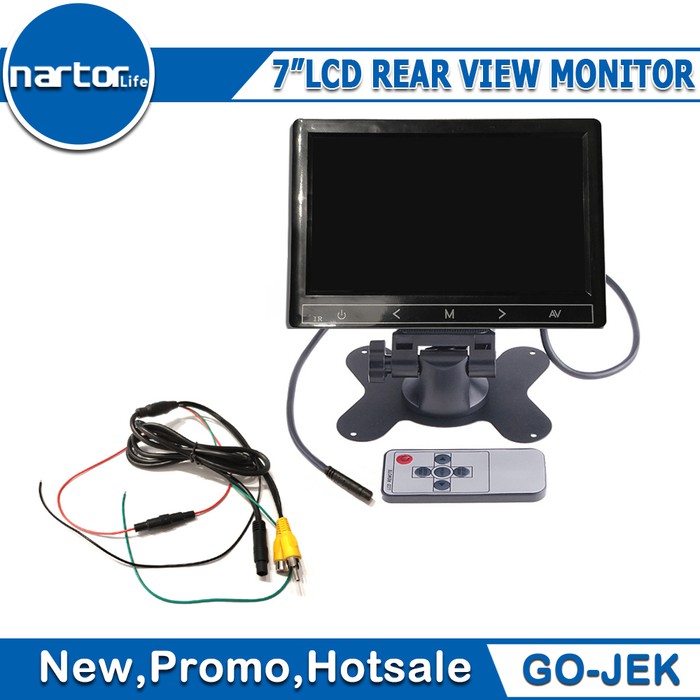 705DT monitor video tft lcd layar lebar headrest mobil
