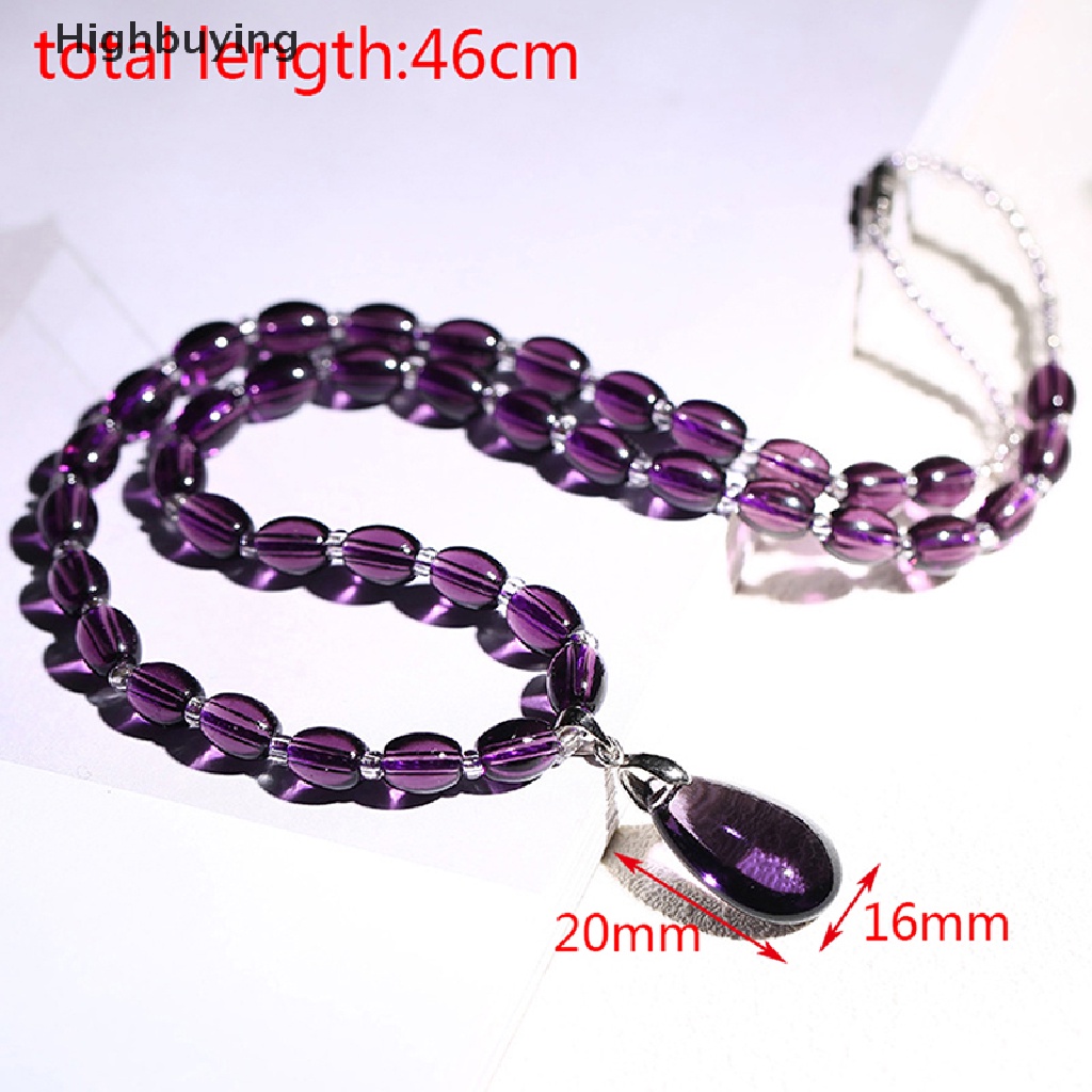 Hbid Batu Kristal Amethyst Untuk Dekorasi Kalung / Gelang