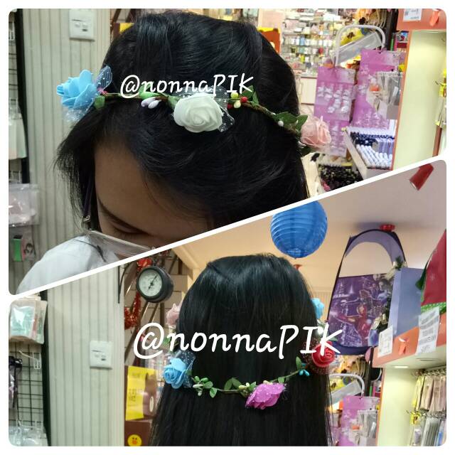 Flower Crown / Bando Crown Bunga / Bando Pengantin