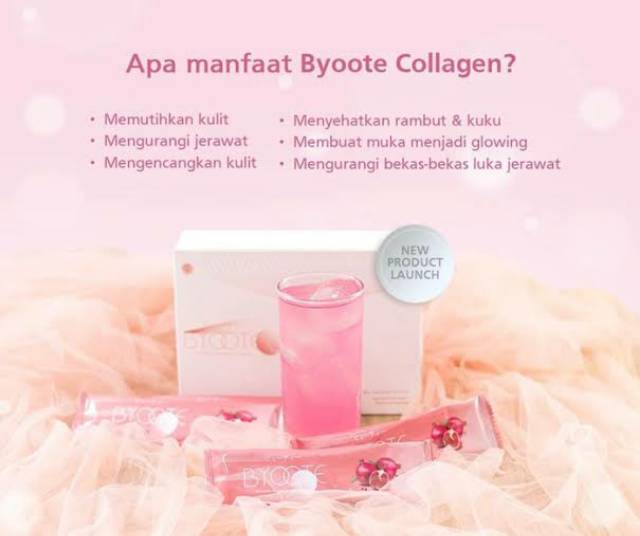 BYT COLLA / BYOOTE 1 SACHET COLLAGEN COLAGEN GLOWING WHITENING BPOM HALAL BYOTE BYOTEE ECERAN