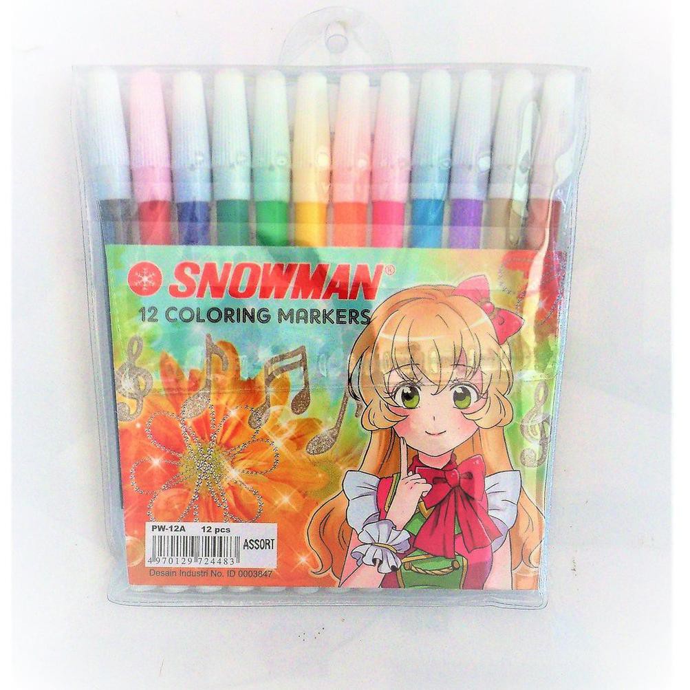

Gi8Code Spidol Snowman colour/warna marker(promo)S5G3