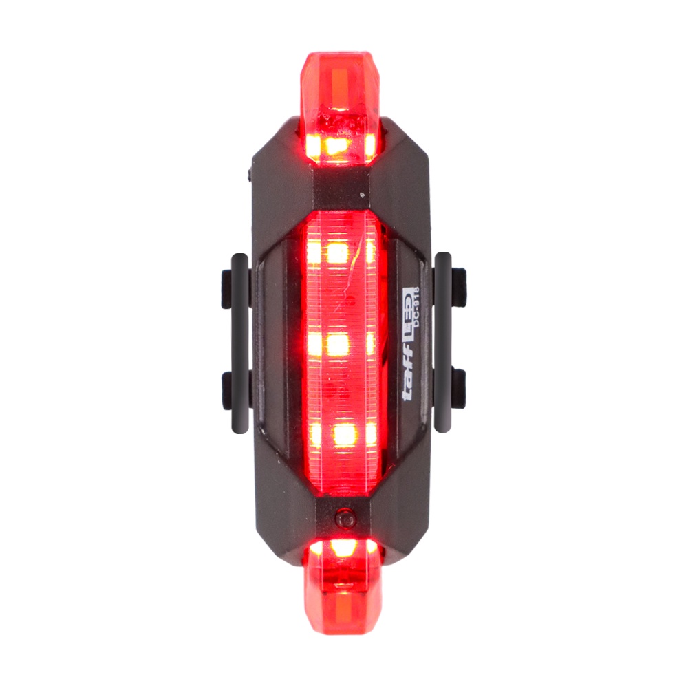 TaffLED Defensor Lampu Sepeda 5 LED Taillight Rechargeable - DC-918 - Red