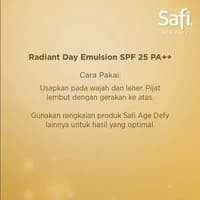 Safi Age Defy Radiant Day Emulsion Pelembab wajah SPF 25 PA++ 25g