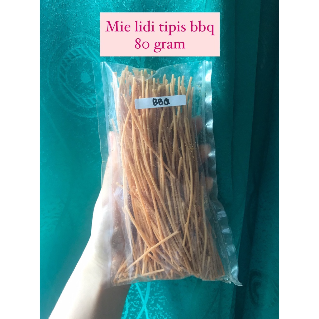 

MIE LIDI TIPIS BBQ BARBERQUE| MIE LIDI JAJANAN KECIL SNACKY MEDAN MIE SAPU LIDI KERIPIK MIE KERUPUK MIE SNACKY MEDAN SNACK LIDI TERMURAH CEMILAN MEDAN