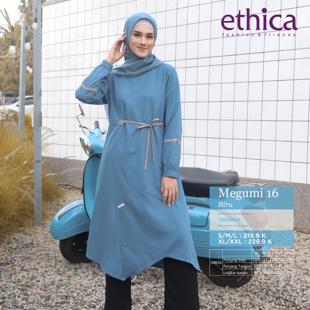 TUNIK TERBARU 2021 ETHICA MEGUMI 16 BIRU