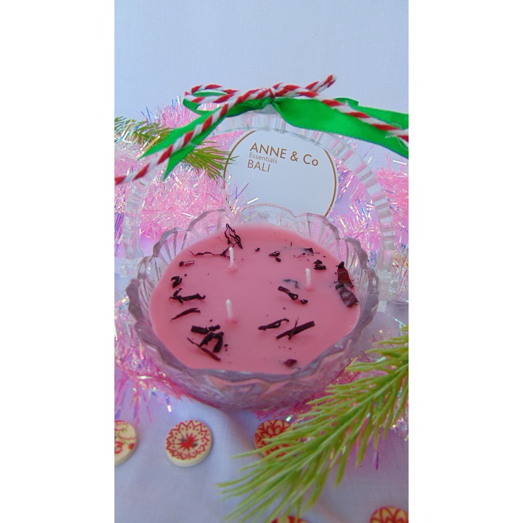 Anne & Co Bali || Floral Aromatherapy Candle Christmas Lilin Natal 60 gr