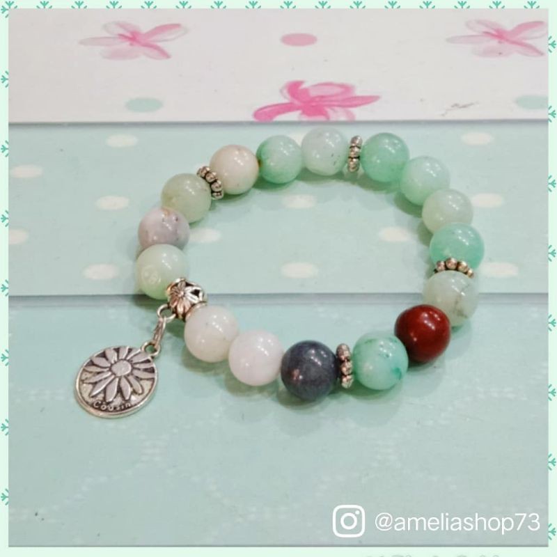 Gelang Batu Amazonite Charm