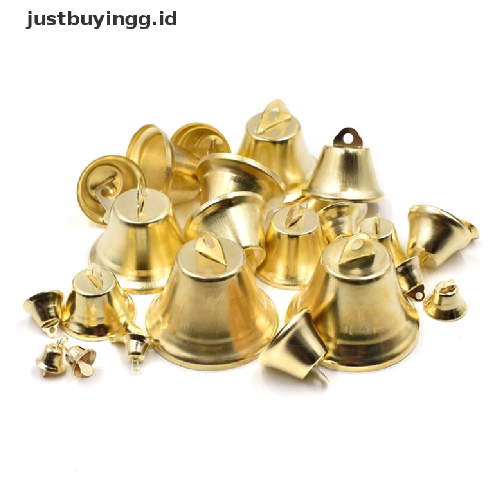 10 Pcs Lonceng Jingle Bell Kecil Bahan Metal Untuk Dekorasi Pohon Natal