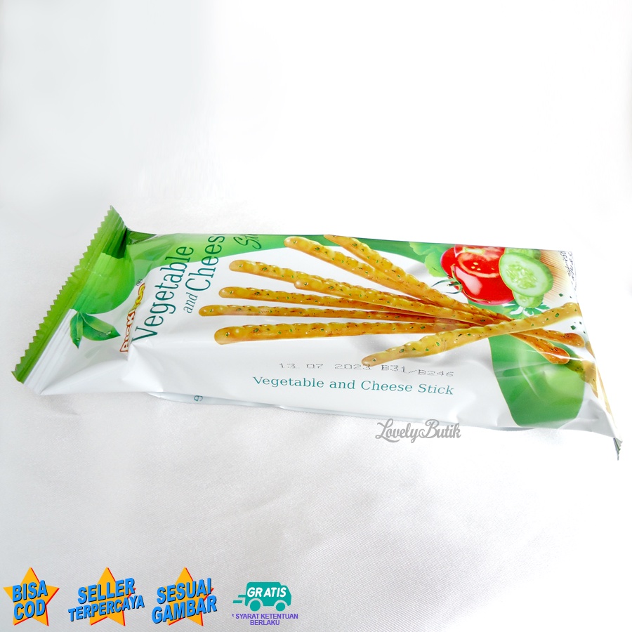 Vegetables And Cheese Stick Biskuit Berat 60 Gr Biskuit Stick Rasa Keju dan Sayuran Halal dan Murah