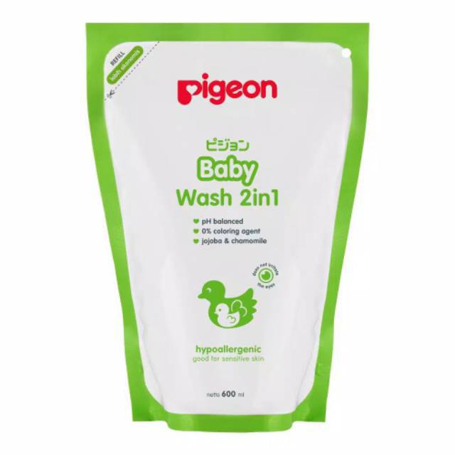 Pigeon baby wash &amp; shampoo 2 in 1 600ml/ sabun mandi