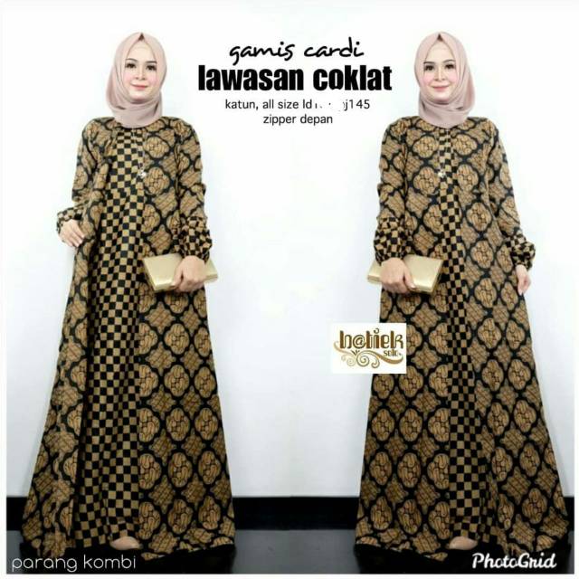 Gamis Cardi LAWASAN COKLAT