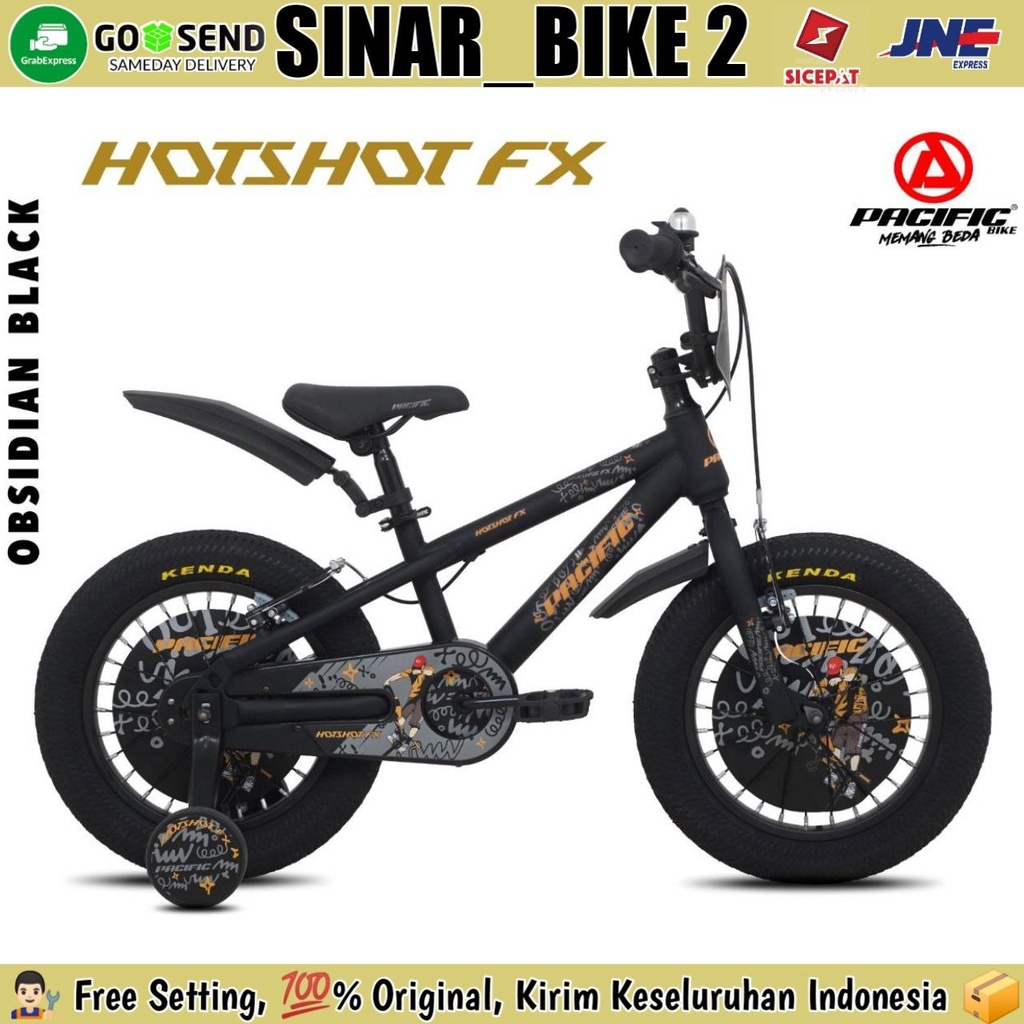 Sepeda Anak Bmx Pacific Hotshot FX 3.0 12,16 &amp; 18 Inch Ban Jumbo 3.0