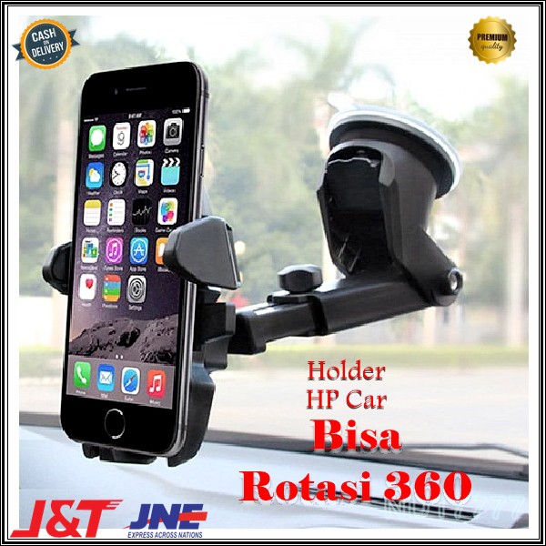 Holder Hp Dashboard Kaca Mobil Rekat Kuat Rotasi 360 Derajat - Car Phone Stand Bracket