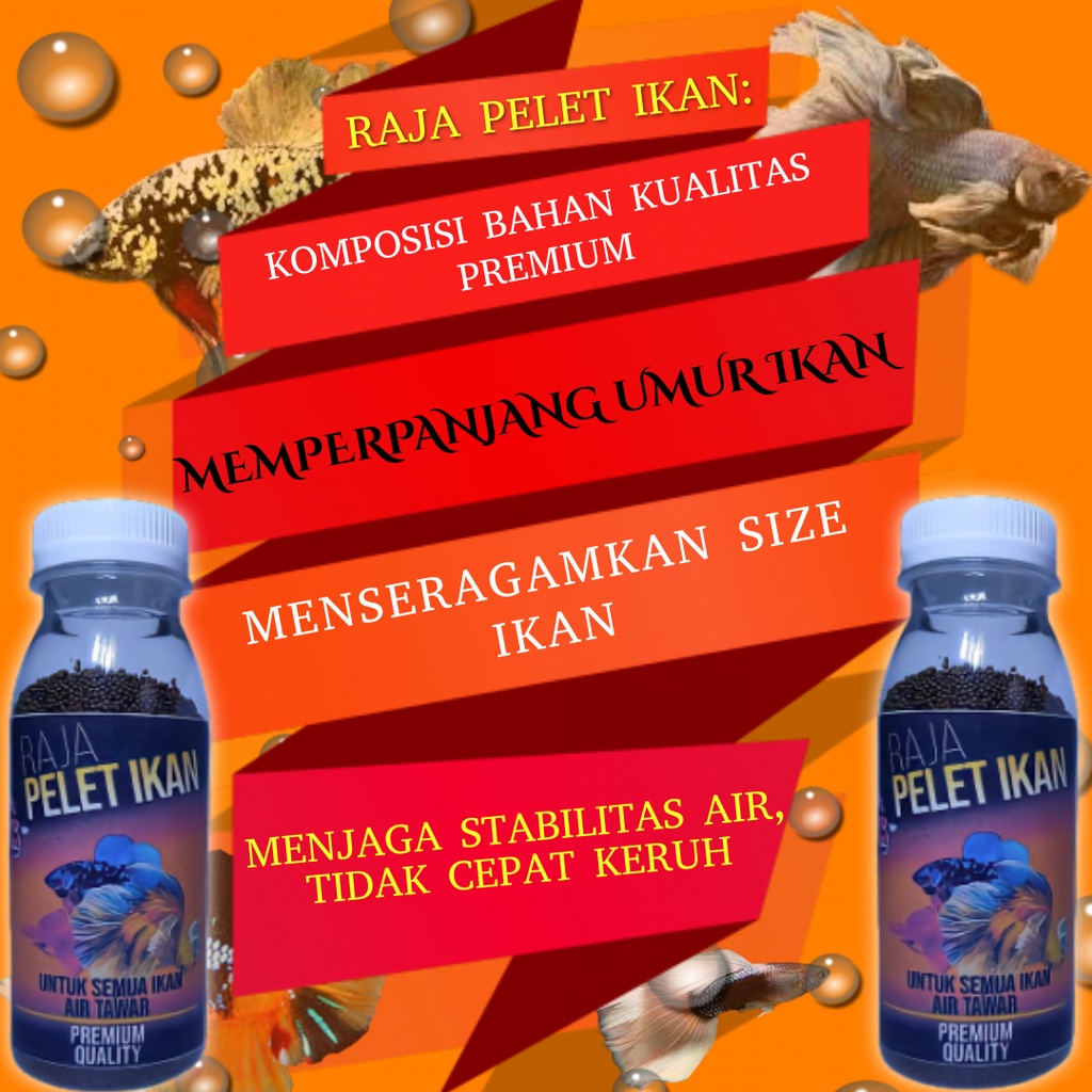 PELET IKAN CUPANG MAKANAN IKAN CUPANG GUPPY PAKN CUPANG PAKAN IKAN GUPPY HIAS TERBAIK