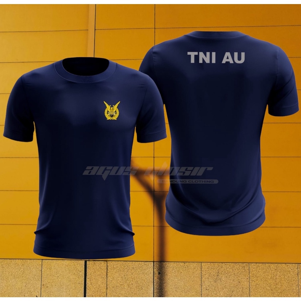 Kaos Jersey TNI AU Navy Blue / Kaos Olahraga Jersey TNI AU / Kaos Jersey Dryfit TNI AU Navy BISA COD