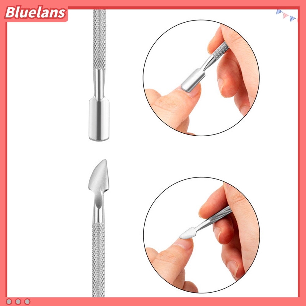 Bluelans 4Pcs / Set Gunting Kuku Kutikula / Kulit Mati Bahan Baja Untuk Manicure