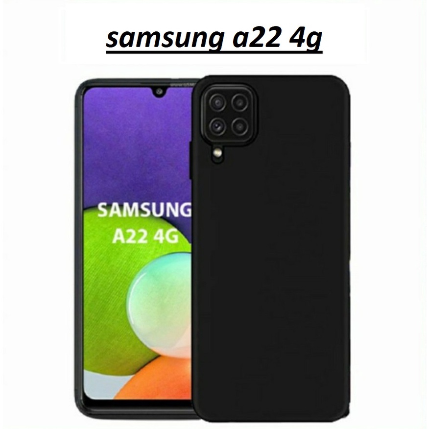 TPU HITAM Soft Case SAMSUNG A22 4G