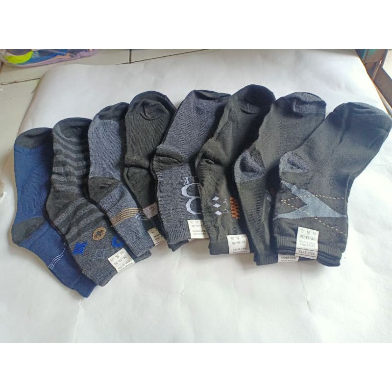 KAOS KAKI CASUAL MOTIF KAOS KAKI MENS SOCK 3/4 (Dewasa remaja)