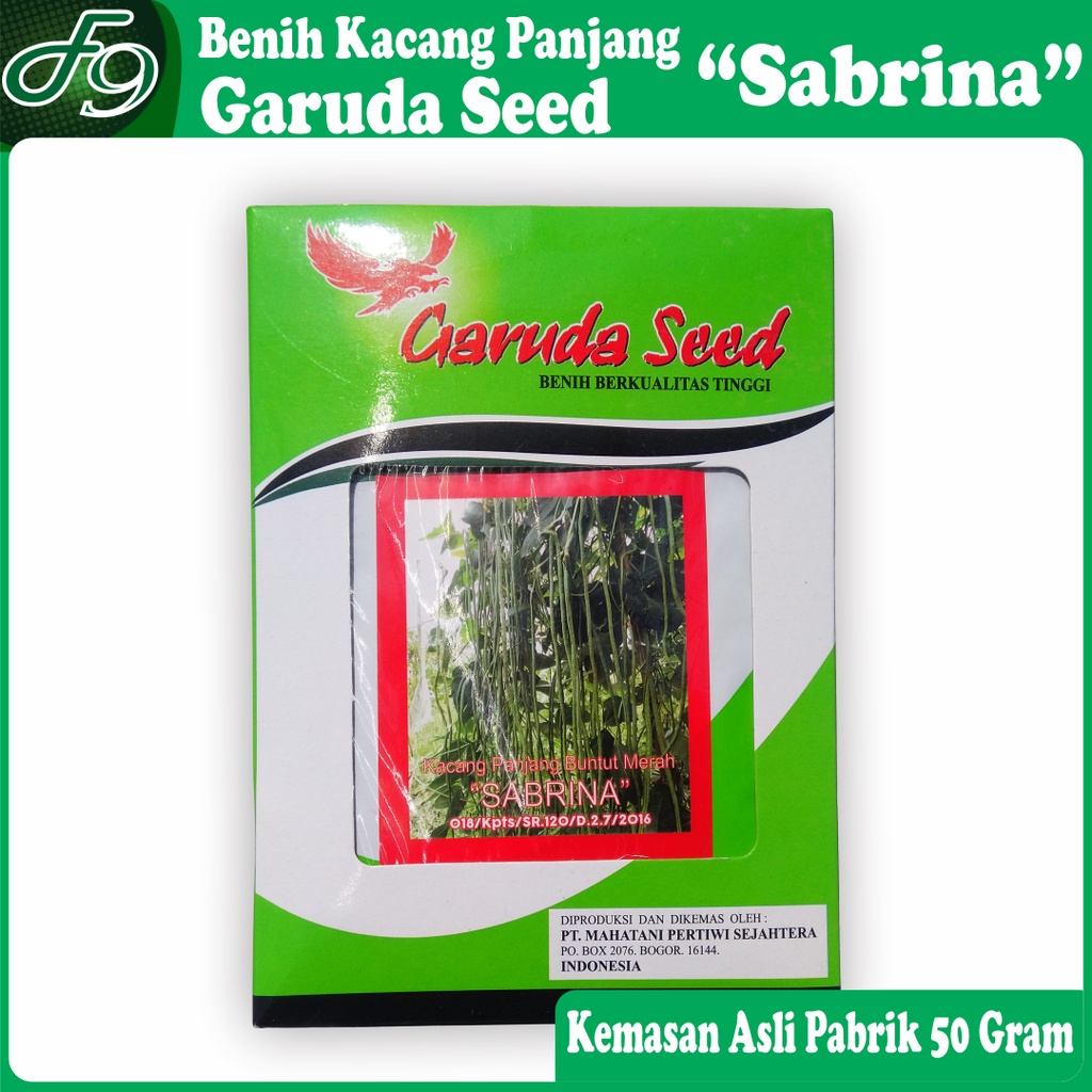 Benih Kacang Panjang Buntut Merah Sabrina Garuda Seed Kemasan Pabrik 50 Gram