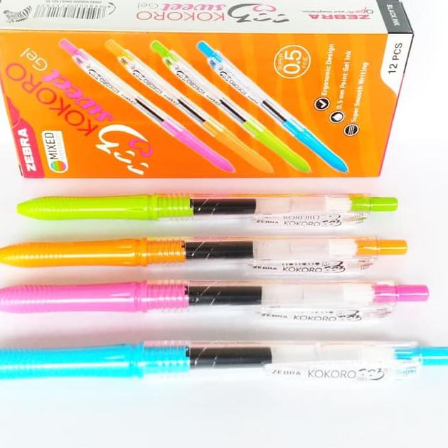 

Pulpen Zebra KOKORO Sweet Gel 0.5mm per Lusin
