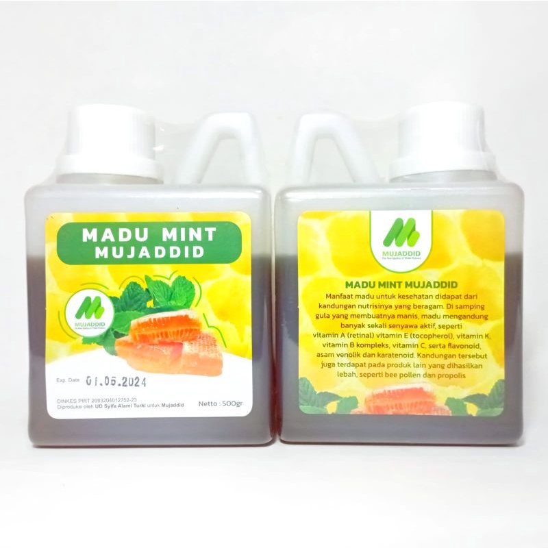 

Pekat Hemat 2 Botol Madu Mint 500 gr Asli Original 100% Madu Herbal Mint Madu Extra Daun Mint Rasa Fresh Tidak Eneg Di Mulut