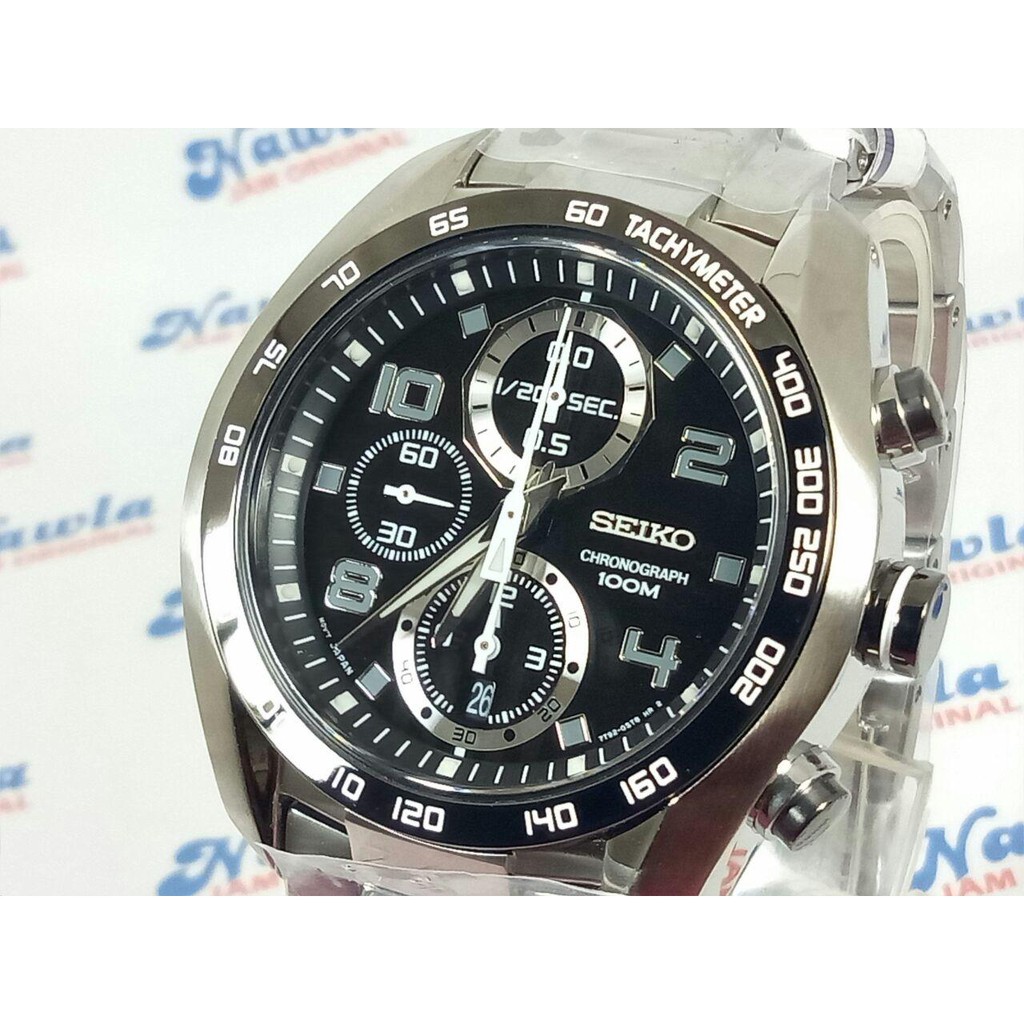 Seiko Criteria SNDD35K1 Quartz Chronograph Black Dial| Jam Pria SNDD35