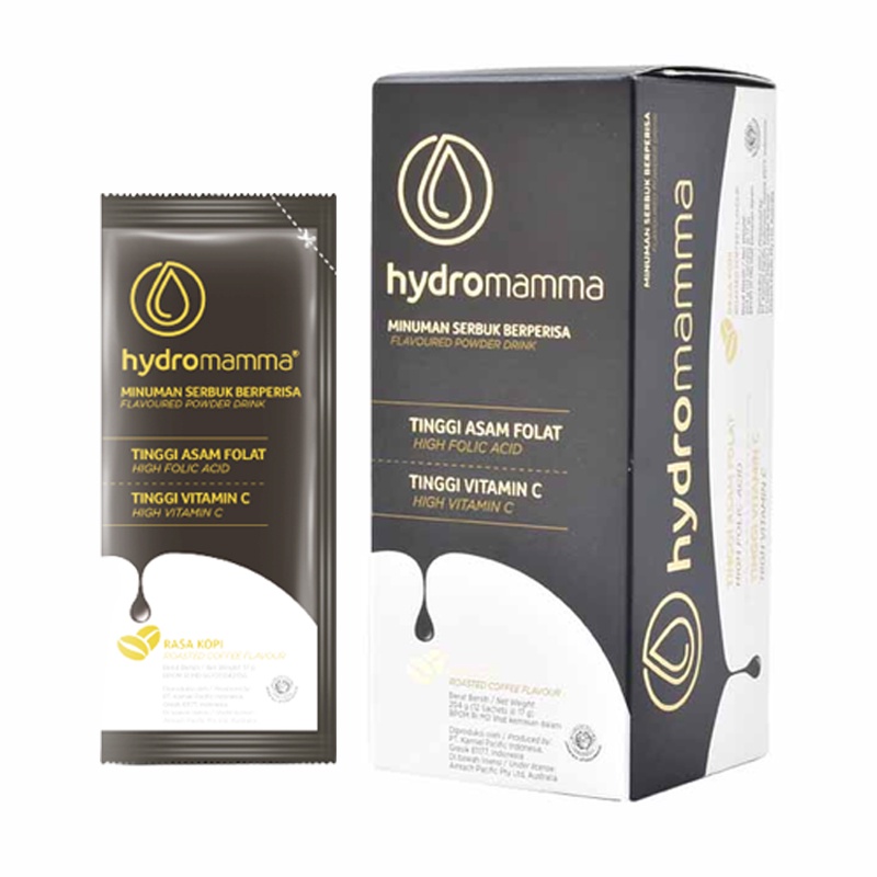 Hydromamma Roasted Coffe / Kopi Nutrisi Promil (Program Hamil) 17 gr 12 Sachet Exp. Date 2023 - Arsh
