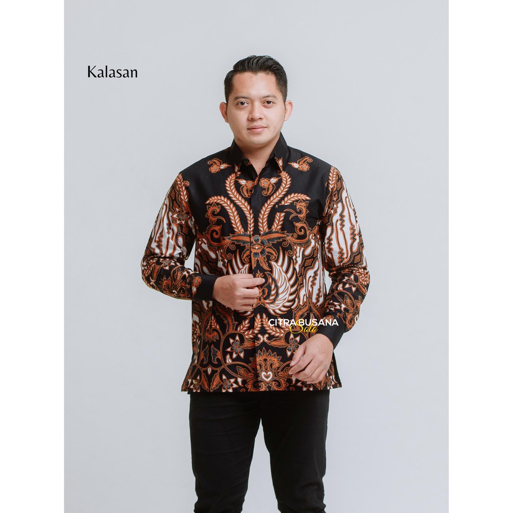 PEKSI KALASAN Kemeja Batik Pria Full Furing Bahan Katun Primisima