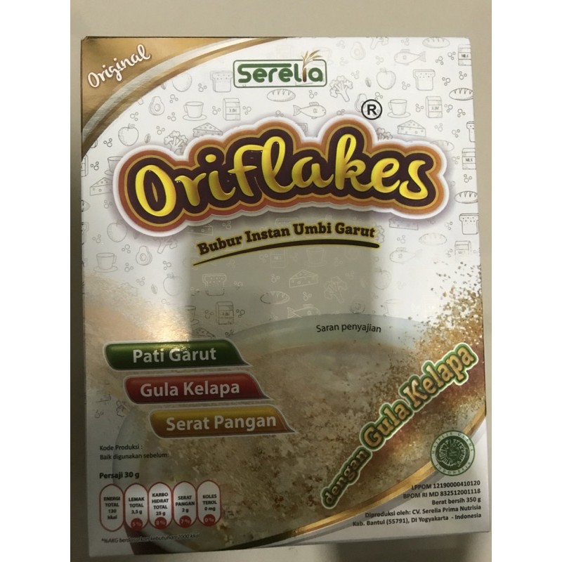 

ORIFLAKES GASTRO, SLIM, LOW IG 350 gr SEREAL UMBI GARUT GLUTEN FREE DIABETES ASAM LAMBUNG MAAG GERD