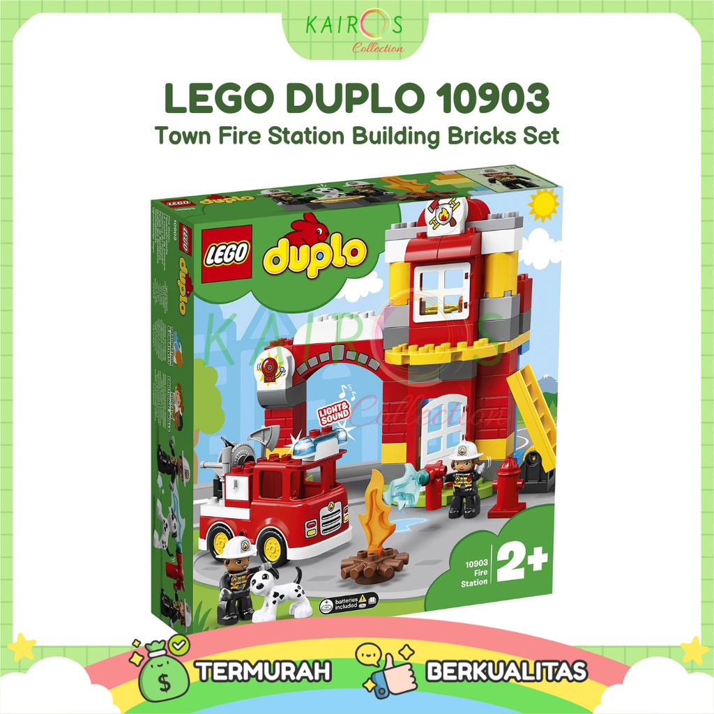 LEGO DUPLO Town Fire Station Building Bricks Set 10903