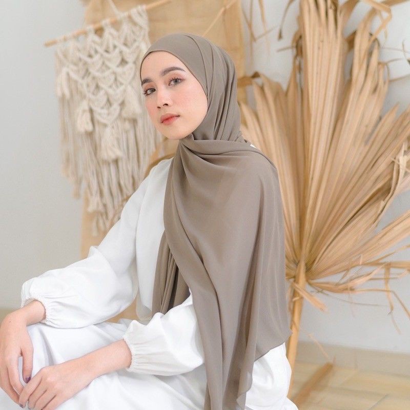 [COD] Pashmina Ceruty Babydoll 50 Warna | Hijab Jilbab Pasmina Ceruty Warna Terbaru