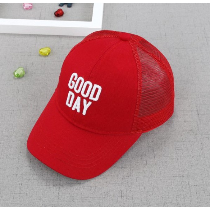 Kiddiwear TOPI FASHION ANAK UNISEX / TOPI CASUAL CAP HAT / TOPI BASEBALL JARING GOOD DAY