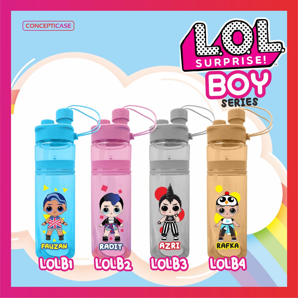 BOTOL MINUM ANAK CUSTOM PRINT UV (BUKAN STICKER) MOTIF 2