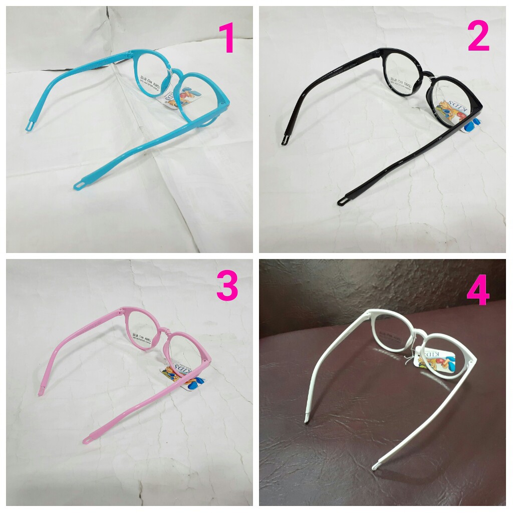 kacamata anak laki perempuan anti blue radiation bulat boboho bening bagus tahan radiasi sinar biru-5