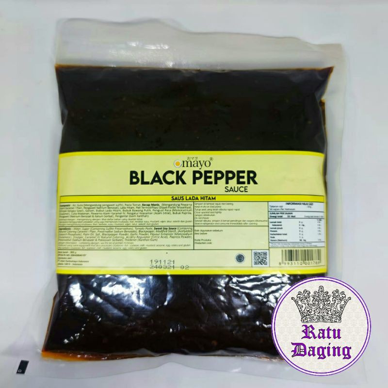 

Blackpapper Sauce @500gr -Resto Quality