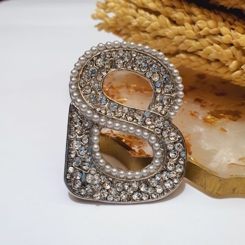 Brooch Buttonscarves KW / Bross Buttonscarves KW / Bross Button KW-04 Silver