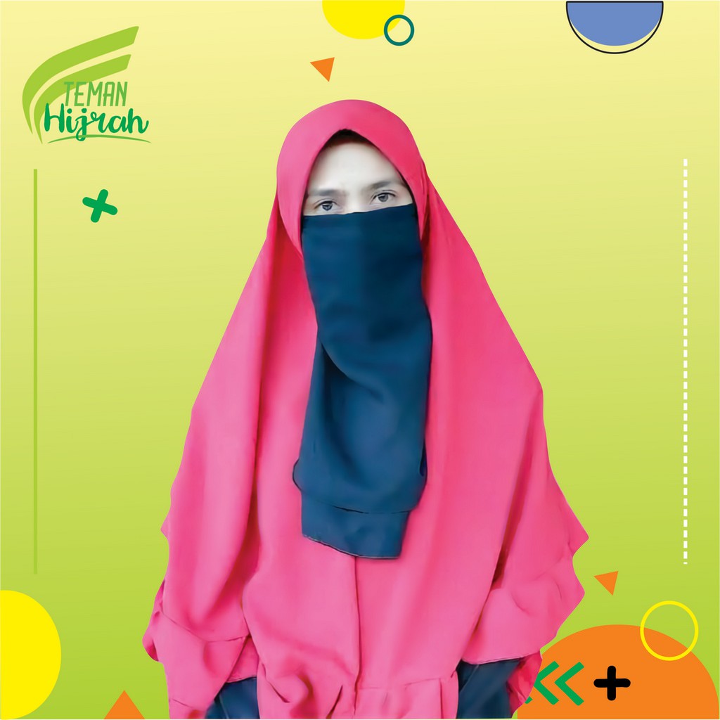 BAGUS BANGET NEW cadar tali 2 layer bahan Chiffon amunzen murah bisa dijual kembali sifon niqab