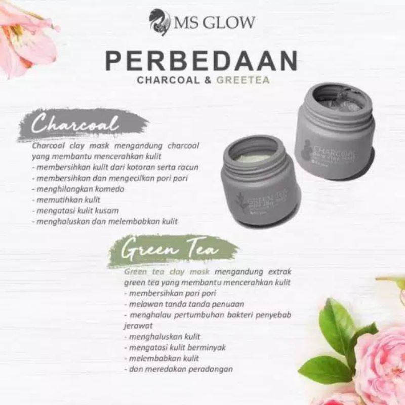 MS GLOW CLAY MASK MASKER WAJAH ORIGINAL