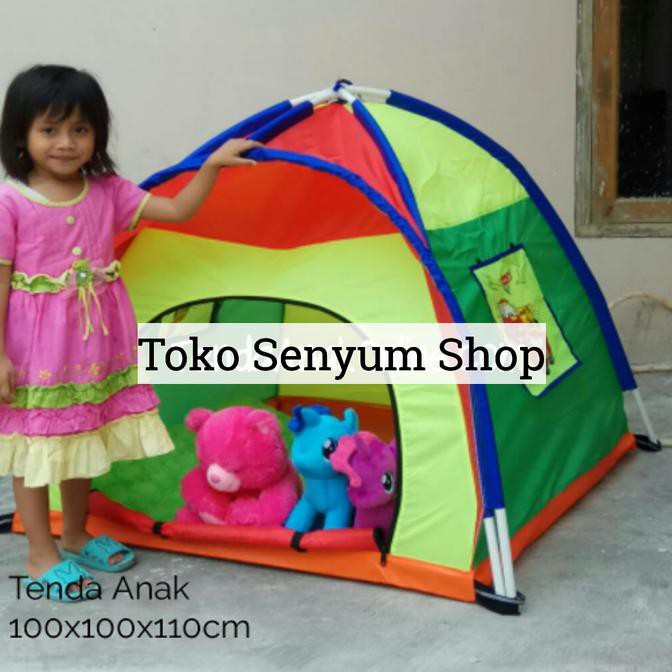 Tenda Anak Mainan Camping Dome Kemah Ukuran Kecil 100Cm Harga Murah