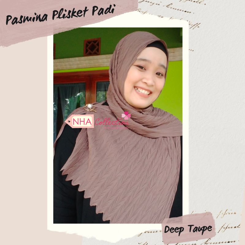 Pashmina Plisket Padi/Pashmina Ceruty Baby Doll/Pashmina Plisket Ceruty Baby Doll Premium