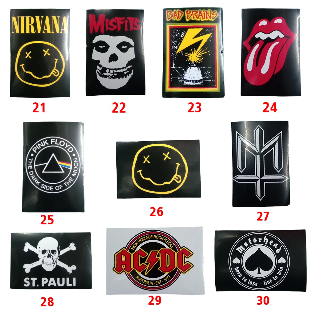 Stiker Musik  Sticker Band Anti Air Graftac (BEBAS PILIH MOTIF)-2