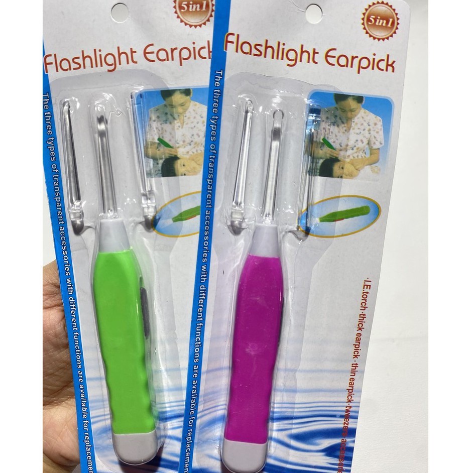 NIUKID KOREK KUPING LAMPU LED EARPICK ANAK PEMBERSIH TELINGA NYALA SENTER