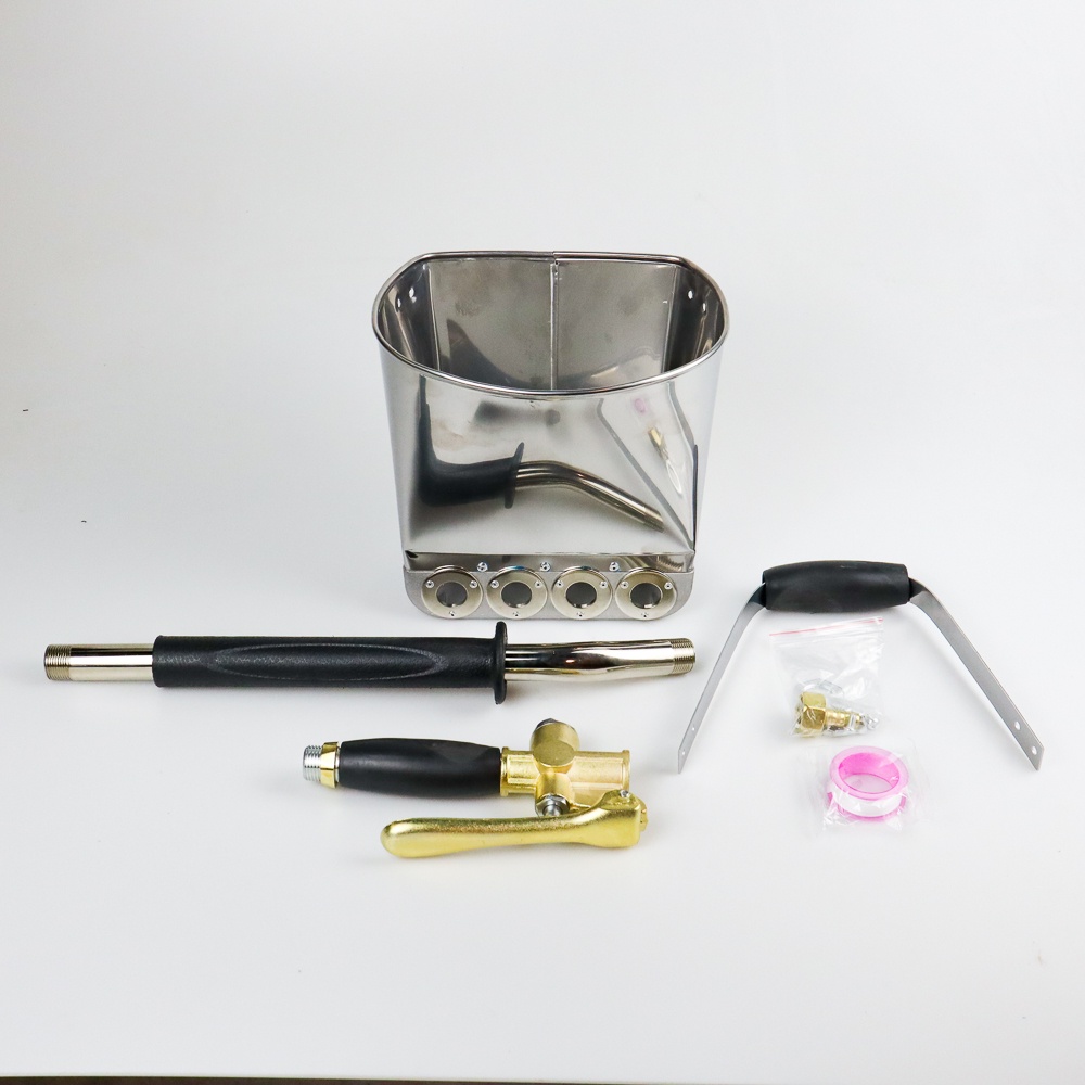 Set Semprotan Cat Semen Air Stucco Sprayer Wall Mortar Gun - PIS-001 - Silver