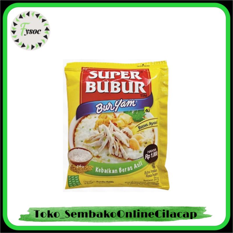 

SUPER BUBUR BURYAM INSTAN ( 22 GR X 10 SACHET )