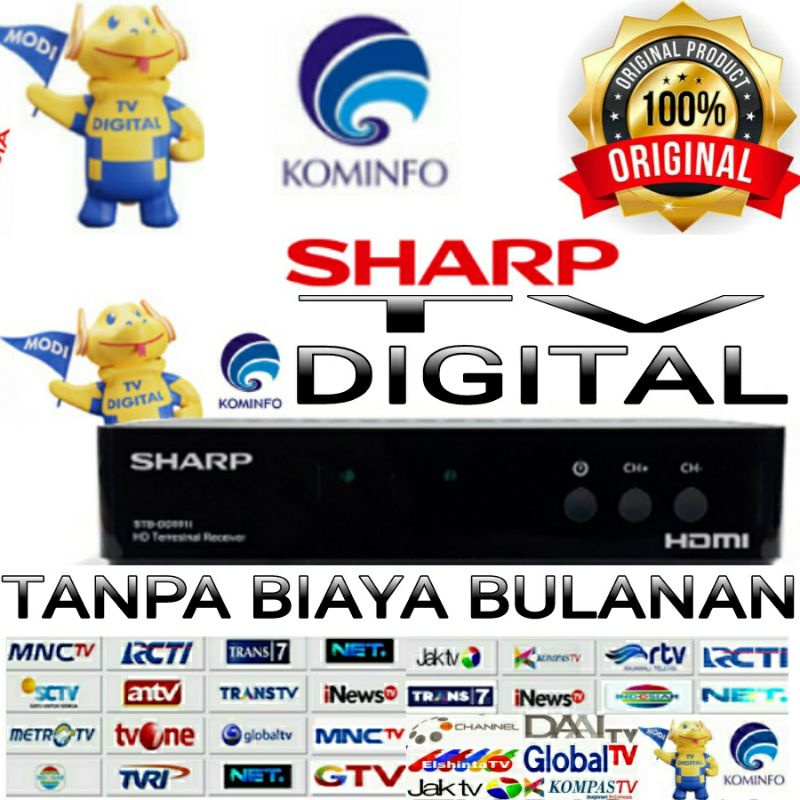 SET TOP BOX SHARP TV DIGITAL FULL HD TV TABUNG/LED-SHARP