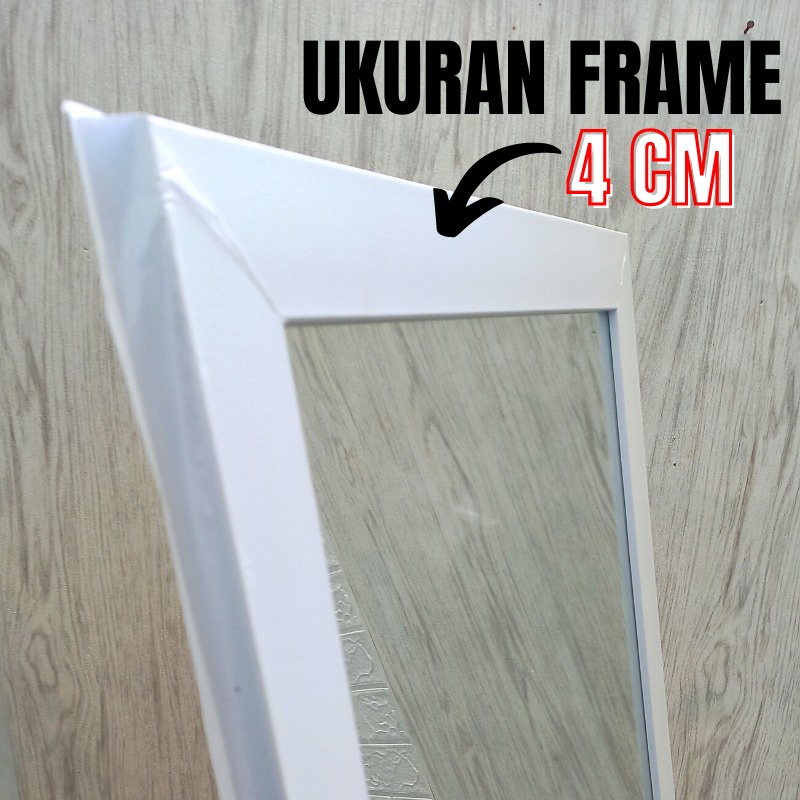 Cermin Full Body Standing mirror Aesthetic Kaca Cermin Berdiri Rias Dinding Gantung Standing mirror Cermin  Sebadan Panjang Murah Uk 130 X 48 Cm