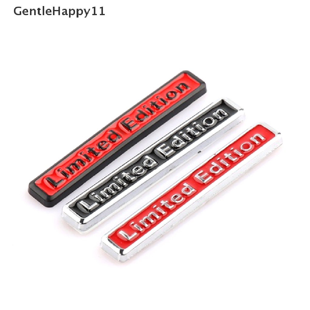 Gentlehappy 3D Metal Chrome Limited Edition Auto Stiker Mobil Badge Decal Emblem Motor